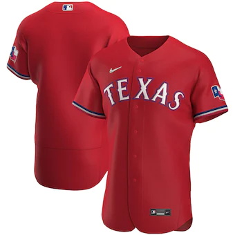 mens nike red texas rangers alternate authentic team jersey